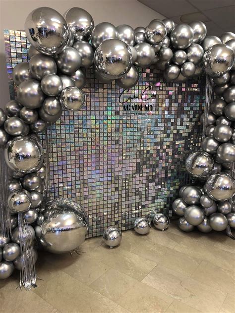 disco ball balloon arch